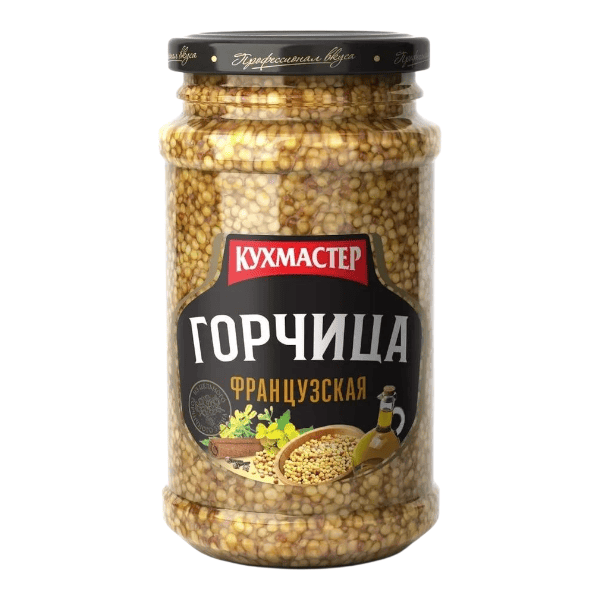 Фото Горчица французская Кухмастер 190гр ст/б Россия