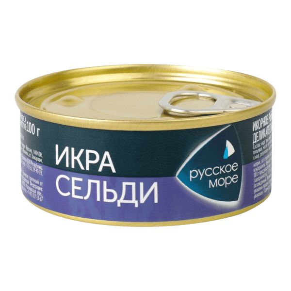Фото Икра сельди атлант дел Люкс оригинальная ж/б 100гр Русское море