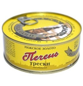 Фото Печень трески ж/б ключ 230 гр (Рижское золото) 