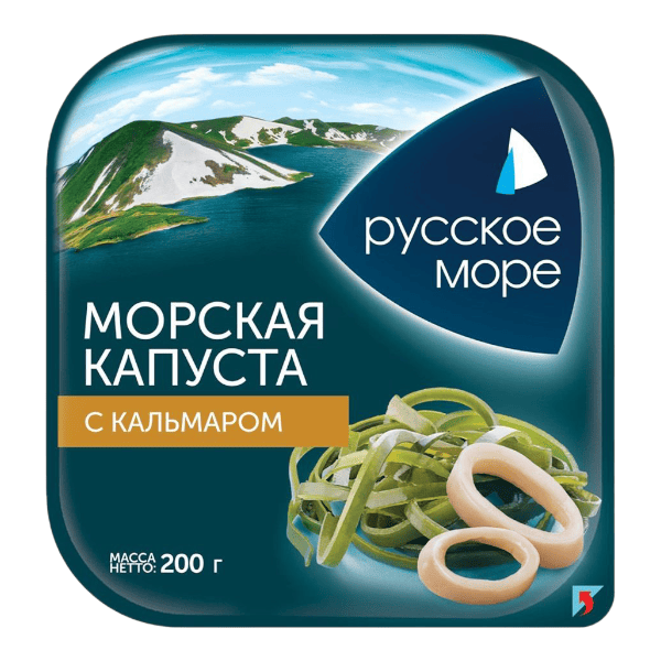 Фото Капуста морская маринованая с кальмаром 200 гр