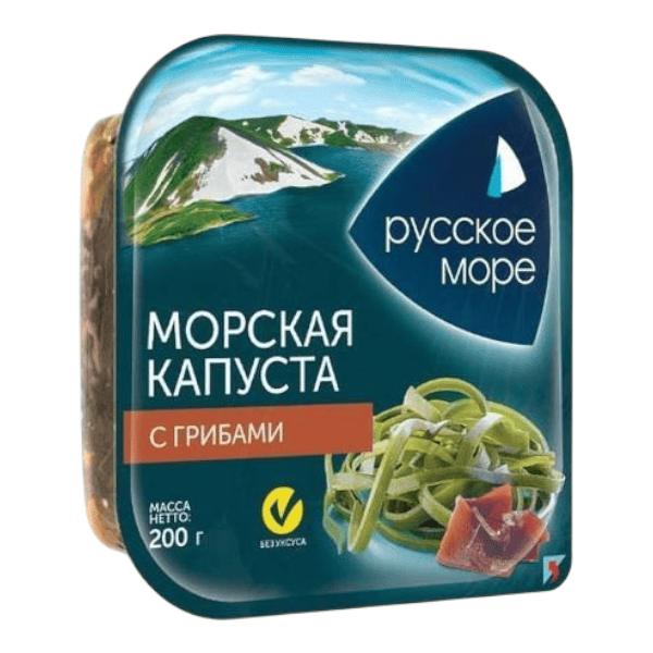 Фото Капуста морская по-корейски с грибами 200 гр Русское море