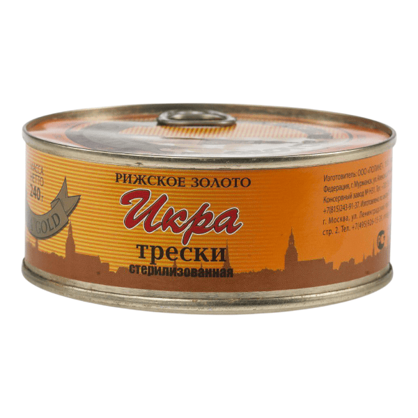 Фото Икра трески ж/б ключ 240 гр 