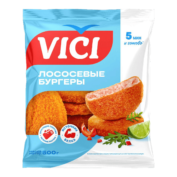 Фото Бургеры лососевые VICI (500 гр)