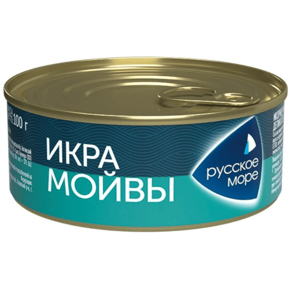 Фото Икра мойвы дел Люкс оригинальная ж/б 100 гр Русское море