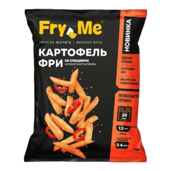 Фото Картофельные дольки по-деревенски Ароматная паприка Fry Me 700гр 