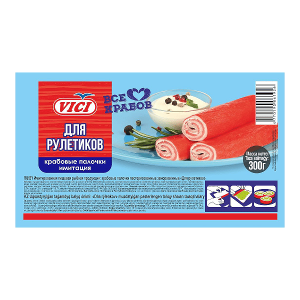 Фото Крабовые рулетики VICI 300 гр