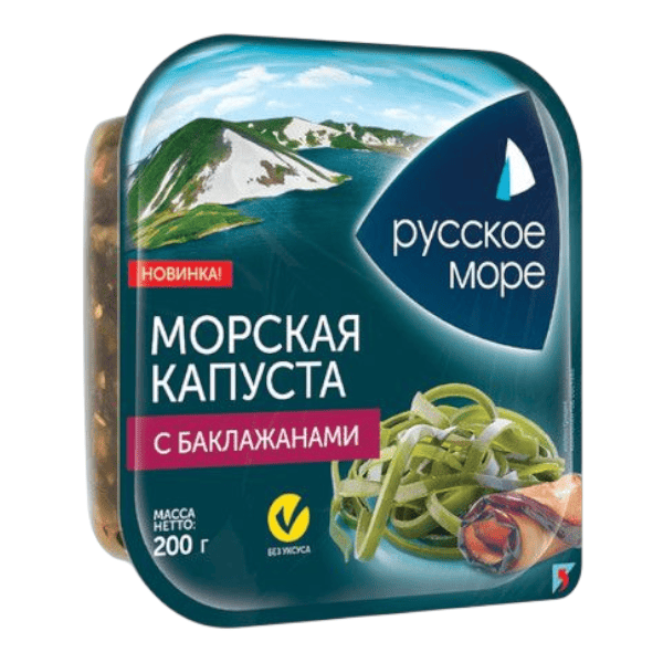 Фото Капуста морская по-корейски с баклажаном 200 гр