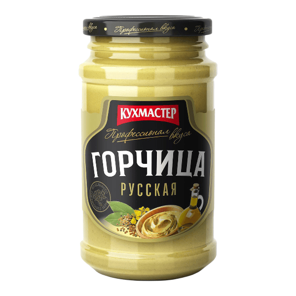Фото Горчица русская Кухмастер 210гр ст/б Россия